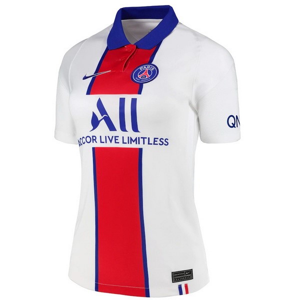 Maillot Football Paris Saint Germain Exterieur Femme 2020-21 Blanc